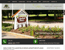 Tablet Screenshot of lakefieldmewsapts.com